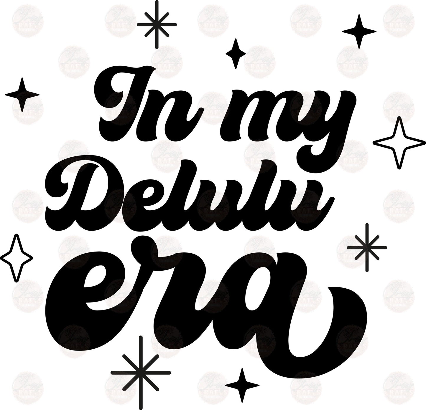 Delulu Era Black Transfer