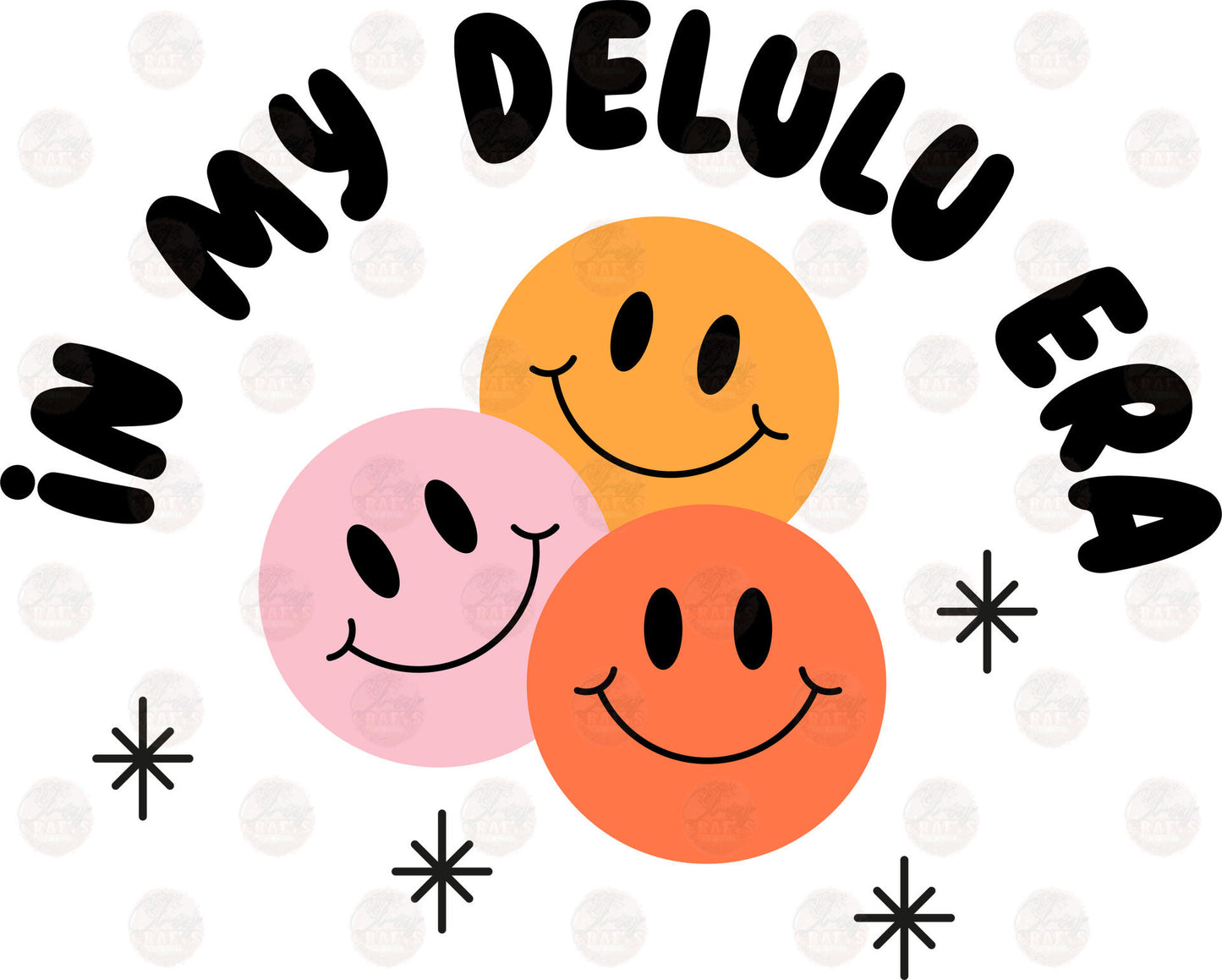 Delulu Smileys Transfers