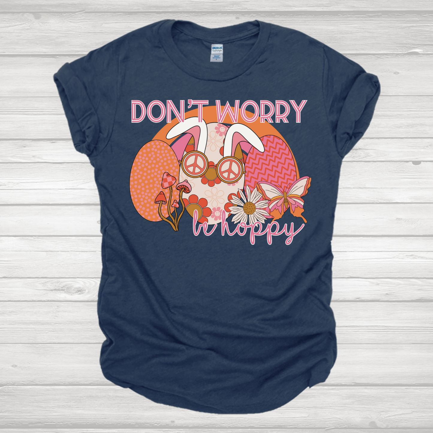 Don't Worry Be Happy Boho Transfer