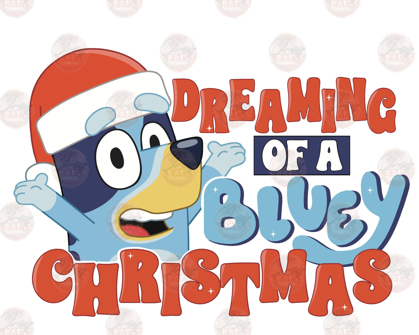 Dreaming Of A Blue Christmas - Sublimation Transfer