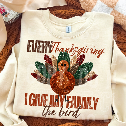 FAUX SEQUIN EVERY THANKSGIVING BIRD