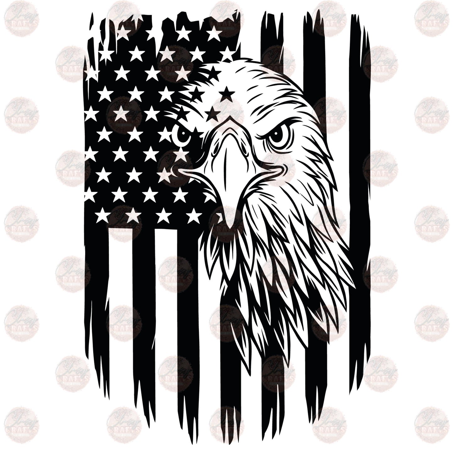 Eagle With Flag Transfer