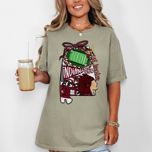 East Limestone Indians Game Day Coquette Transfer