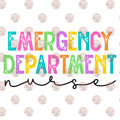 Emergency Department Nurse Colorful Transfer