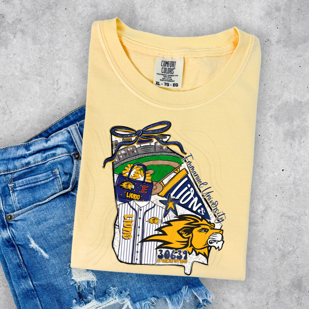 Emmanuel University Game Day Coquette Transfer