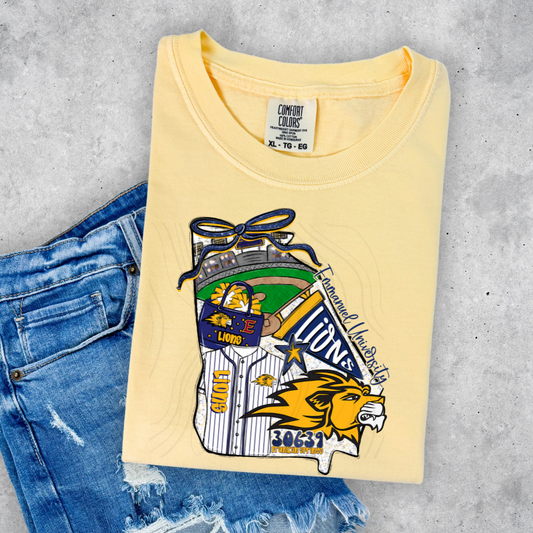 Emmanuel University Game Day Coquette Transfer