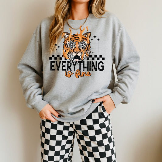 Everything Is Fine Tiger Black Transnfer