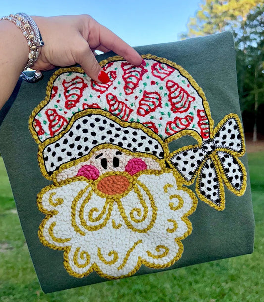 FAUX YARN SANTA TRANSFER