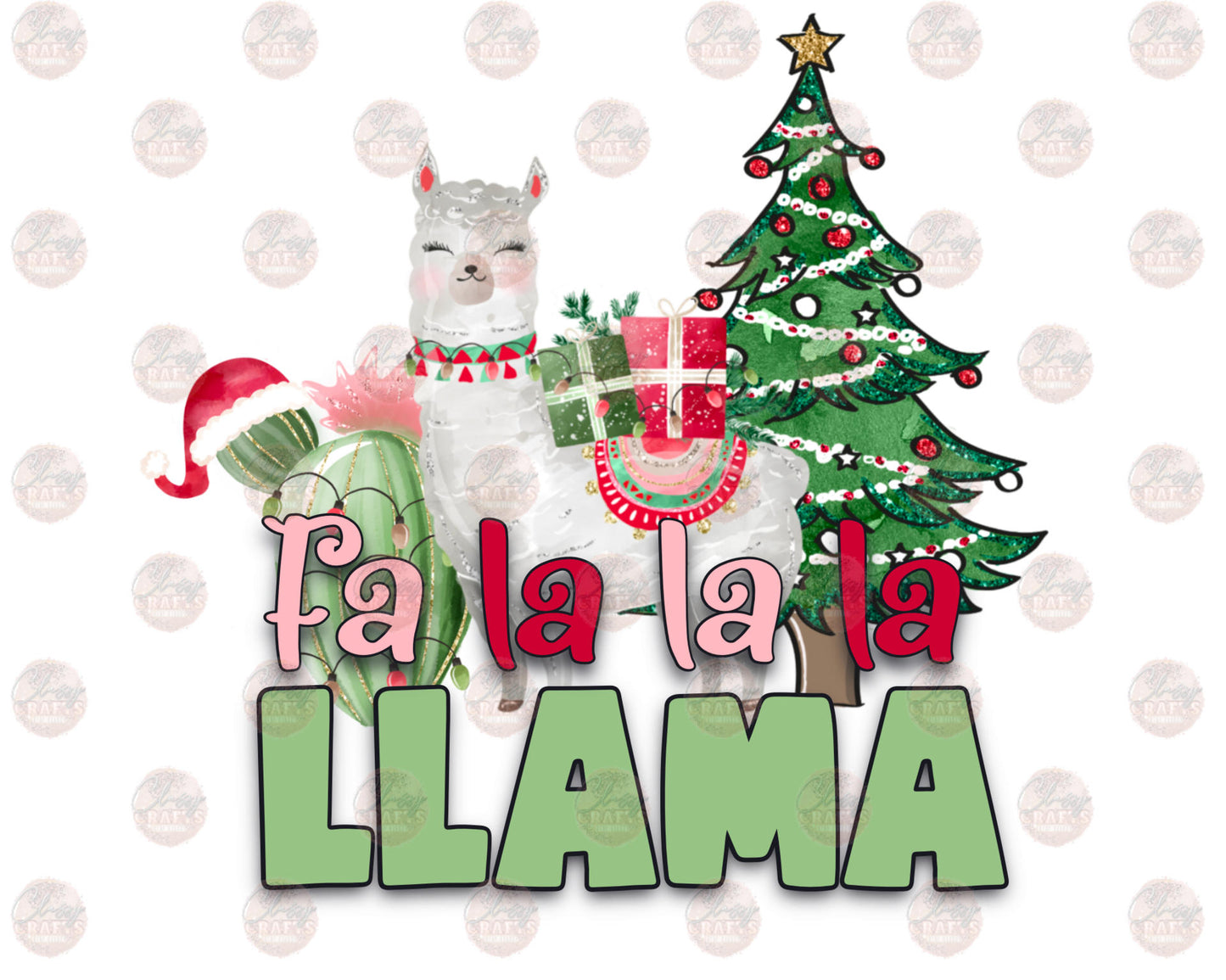 Fa La La La Llama - Sublimation Transfer