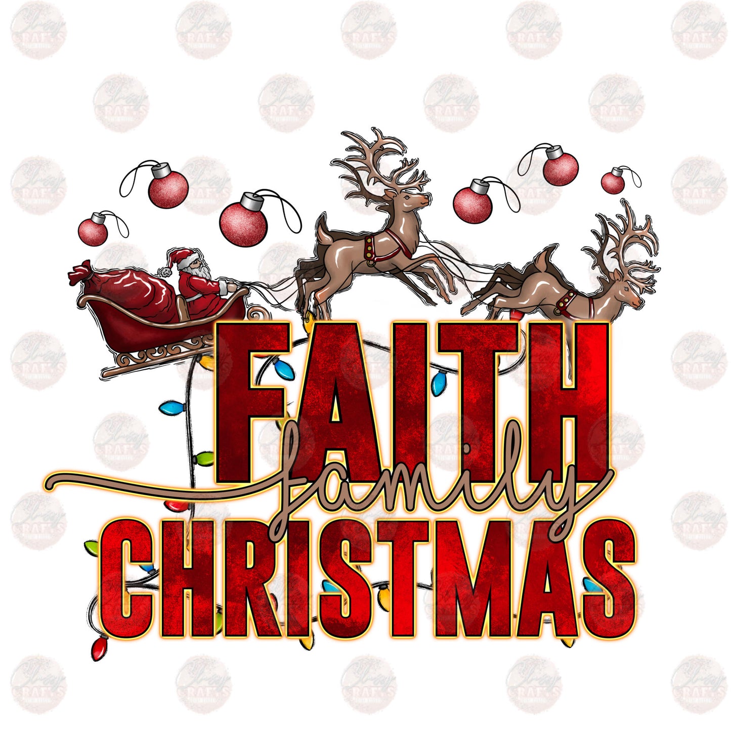 Faith Family Christmas Transfer