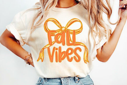 Fall Vibes Orange Transfer
