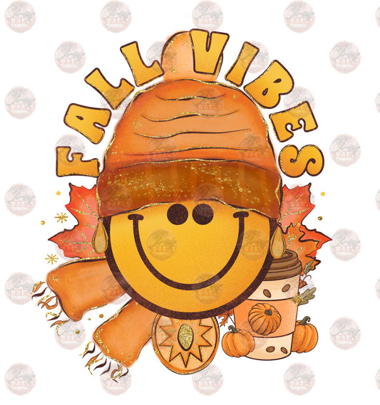 Fall Vibes Smiley - Sublimation Transfer