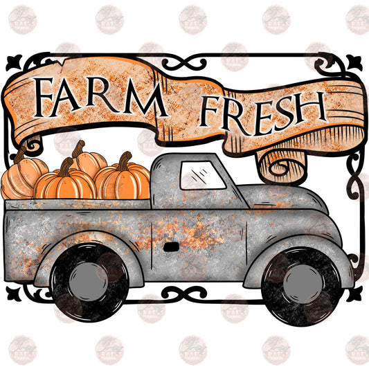 Farm Fresh Pickup Truck - Sublimation Transfer