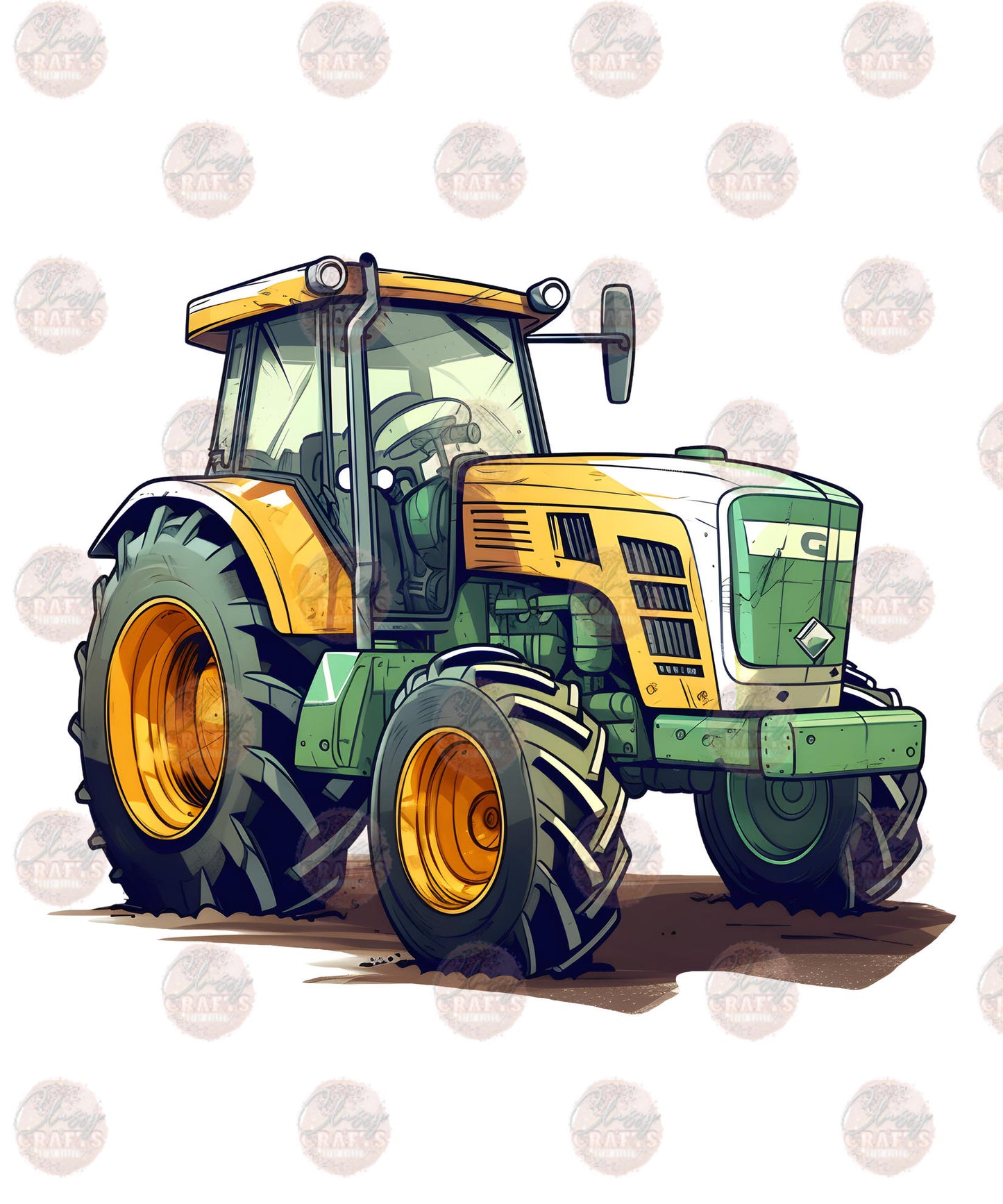 Farm Tractor - Sublimation Transfer