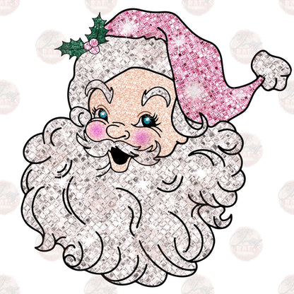 Faux Sequin Santa Transfers