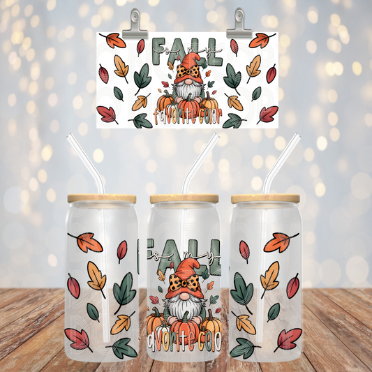 Favorite Color 16oz  Libbey Wrap Transfer