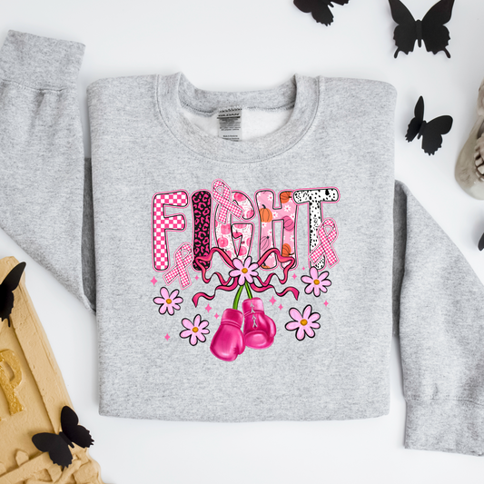 Fight Bow Pink Transfer