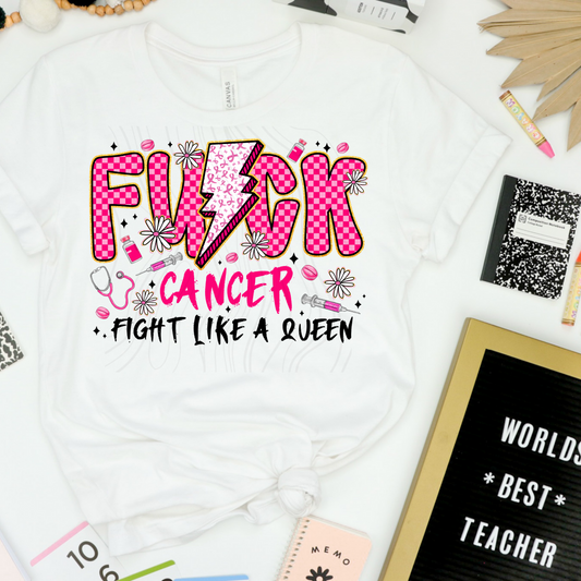 Fight Bow Pink Transfer