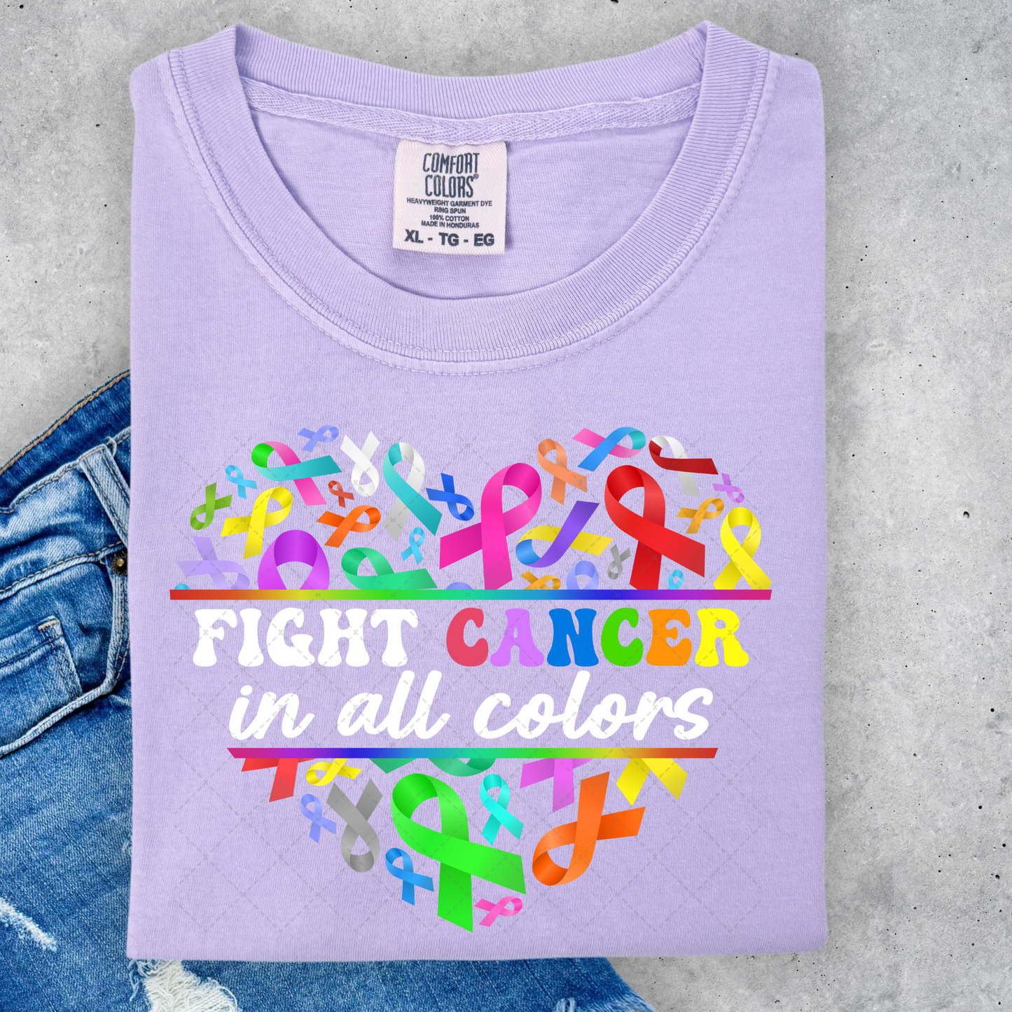 Fight Cancer In All Colors Heart Transfer