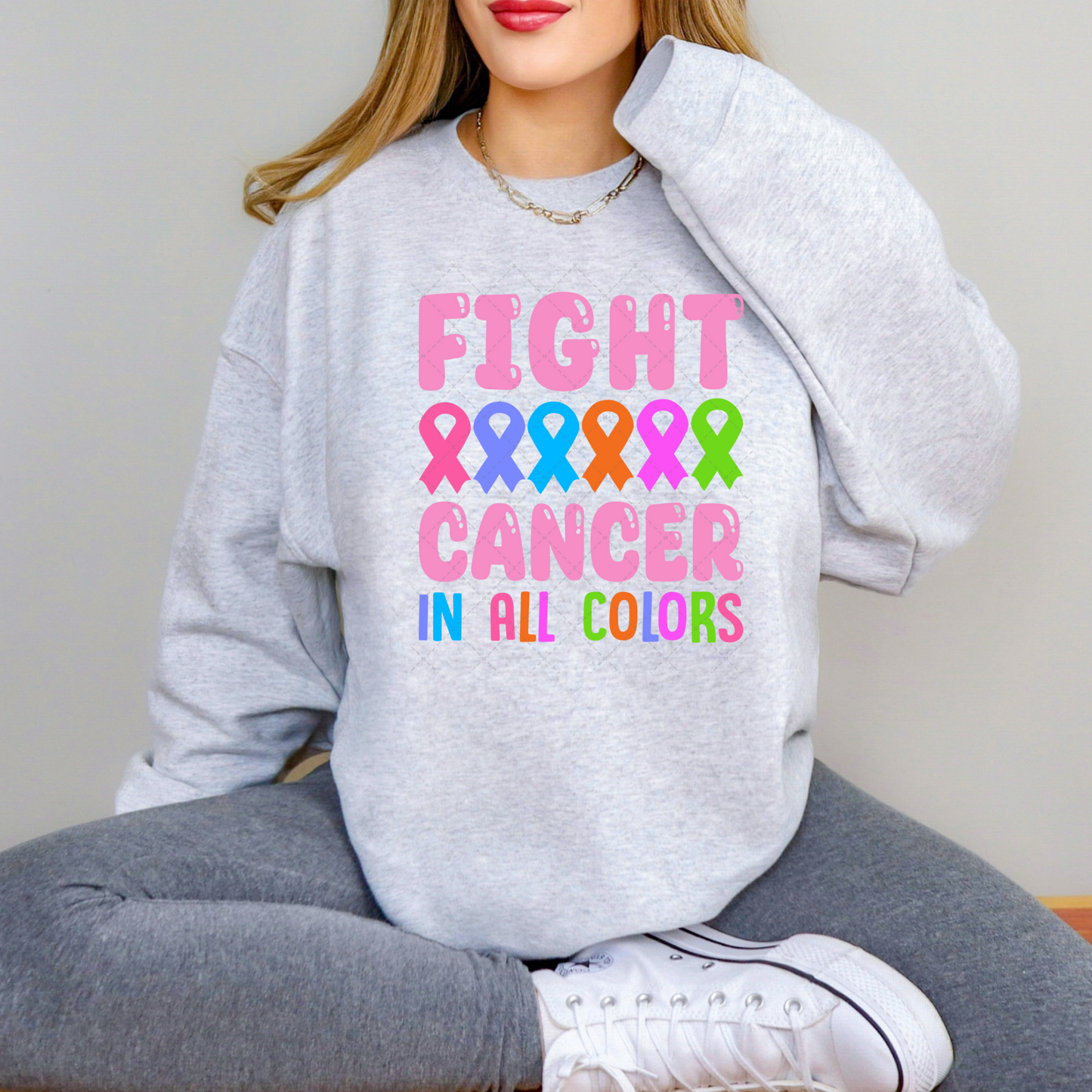 Fight Cancer In All Colors Pink Transfer