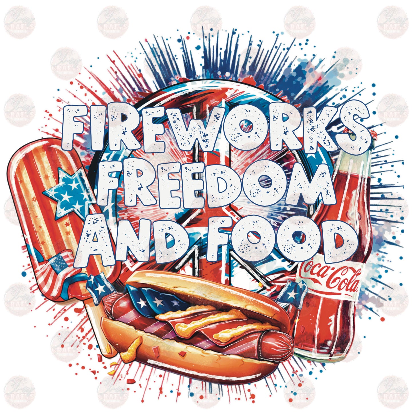 Fireworks Freedom And Food Transfer
