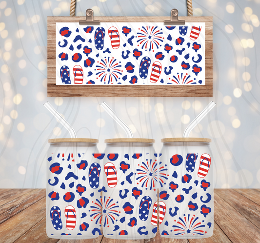 Flip Flop Firecracker 16oz Libbey Wrap