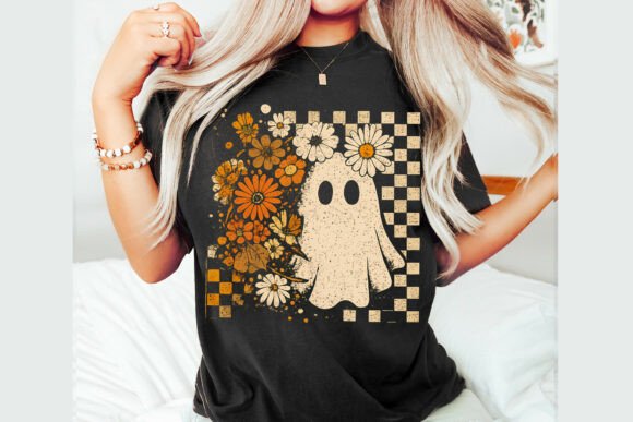 Floral Fall Ghost Transfer