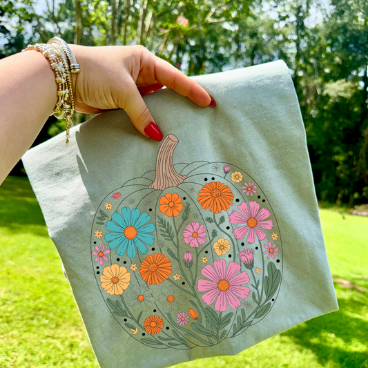 Floral Tan Transfer