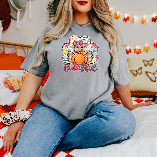 Floral Turkey Transfer