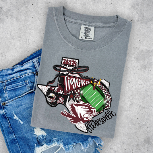 Floresville Tigers Game Day Coquette Transfer