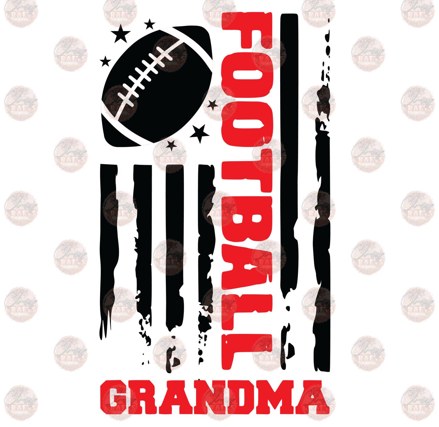 Football Grandma Flag Transfer