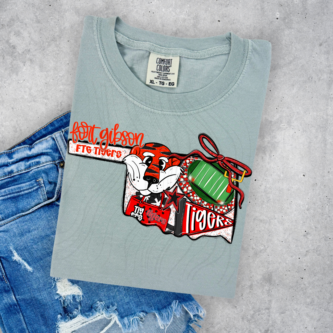 Fort Gibson Tigers Game Day Coquette Transfer