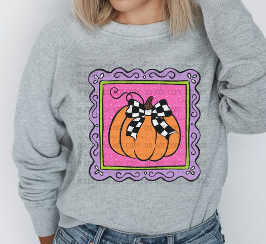 Framed Pumpkin Transfer