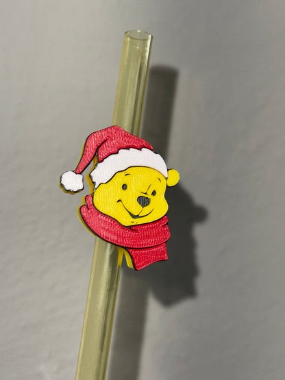 PoohBearr - 3D Printed Straw Topper
