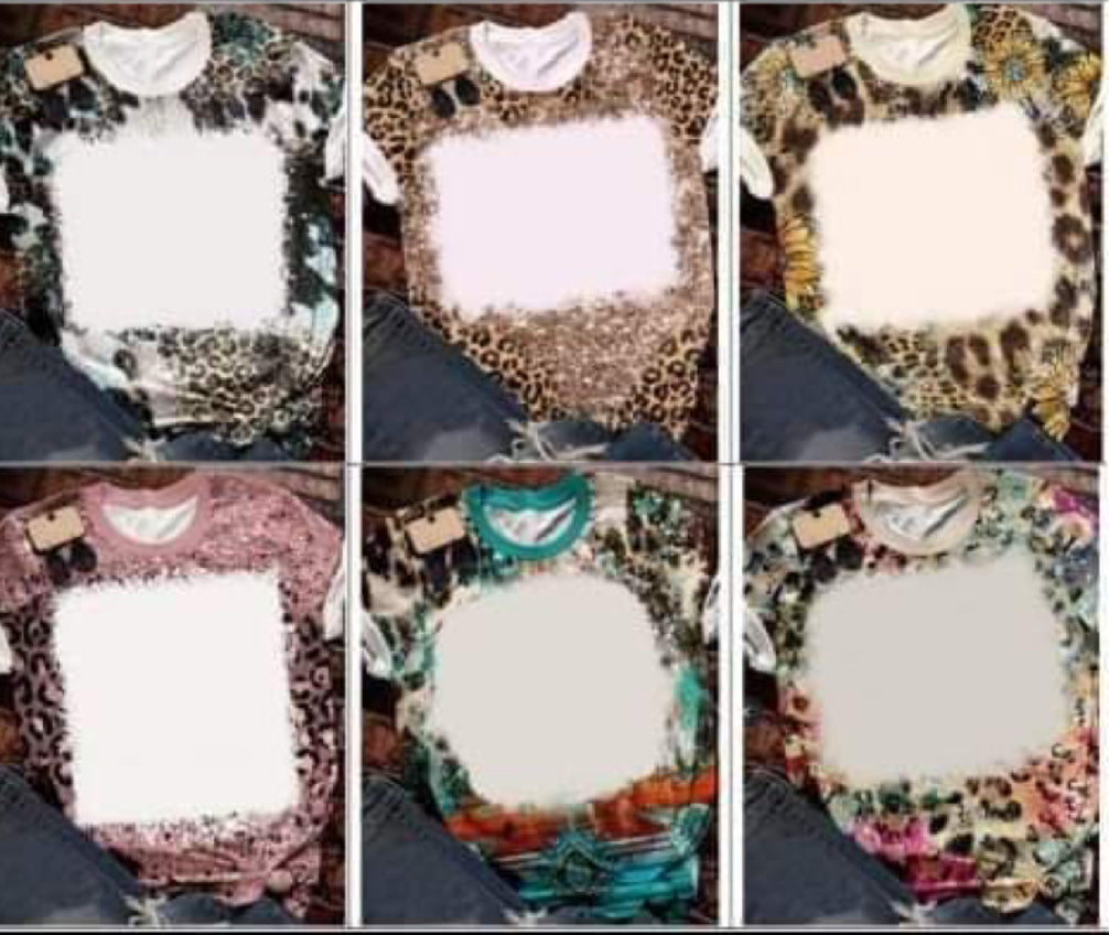 Faux Bleach Blank Shirts