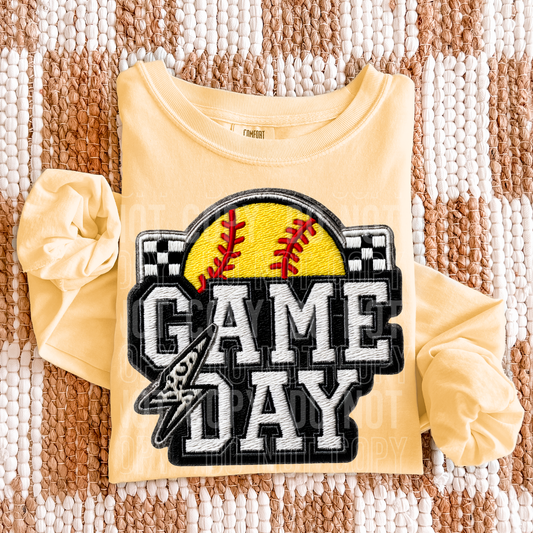 GAME DAY FAUX EMBROIDERY TRANSFER **SOLD SEPARATELY**