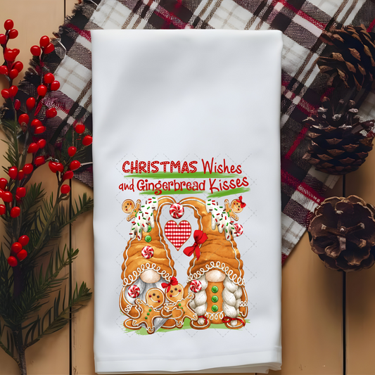 Gingerbread Gnomes Tea Towel Transfer