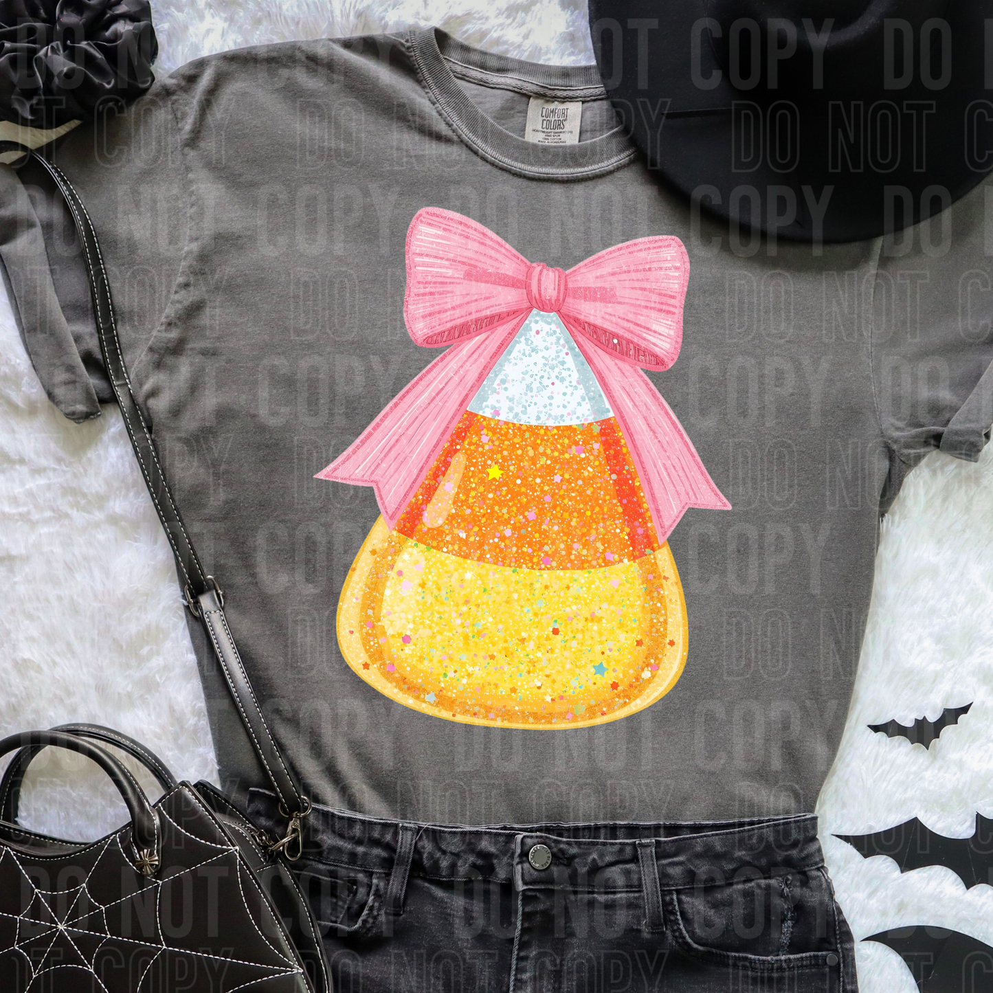 GLITTER CANDY CORN TRANSFER
