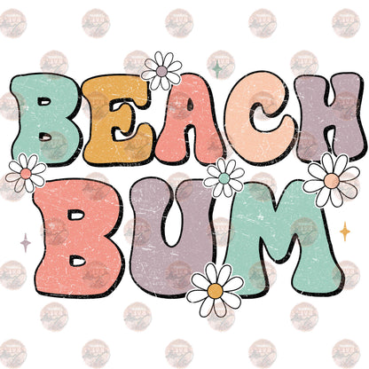 Beach Bum Retro Transfer