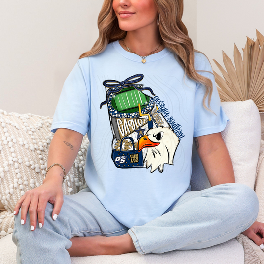 Georgia Southern Eagles Game Day Coquette Transfer
