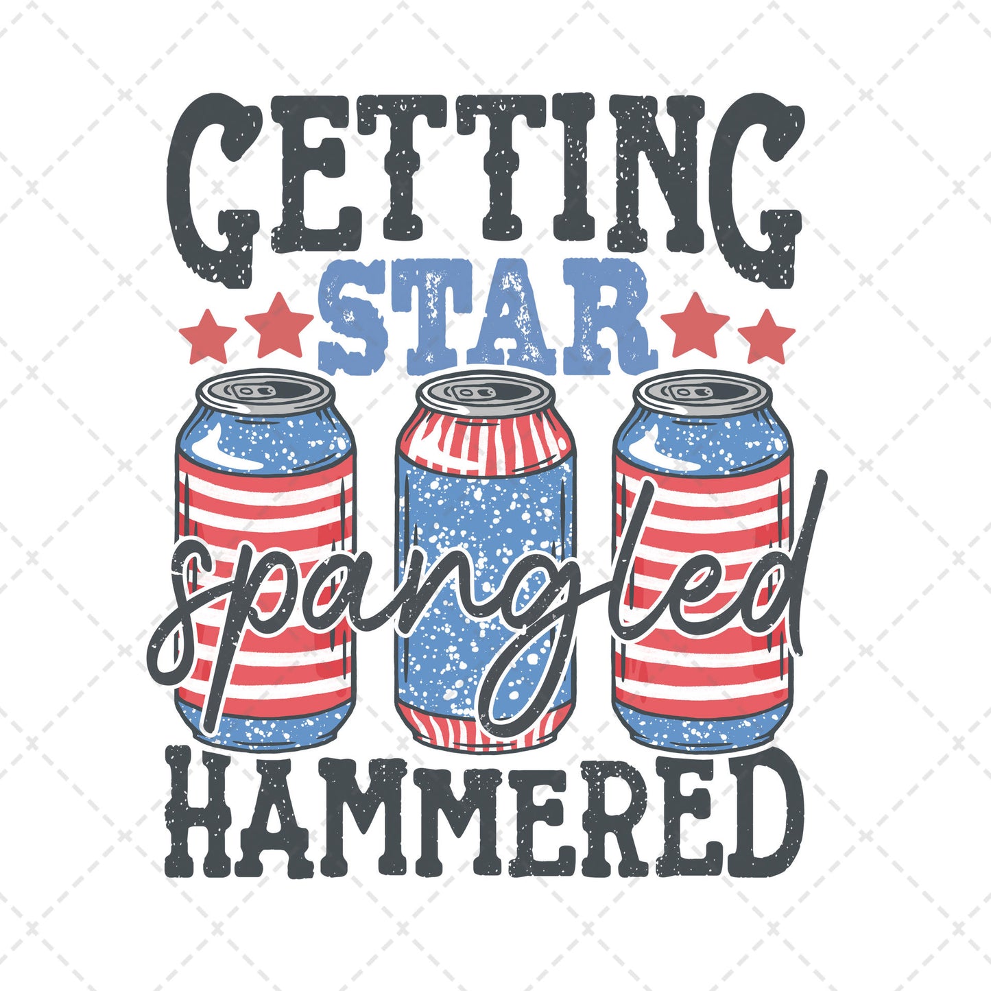 Getting Star Spangled Hammered Transfer