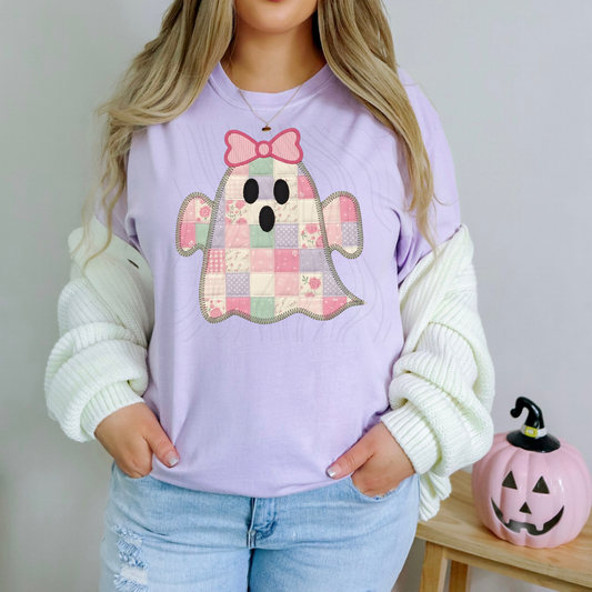 Ghost Pink Bow Transfer