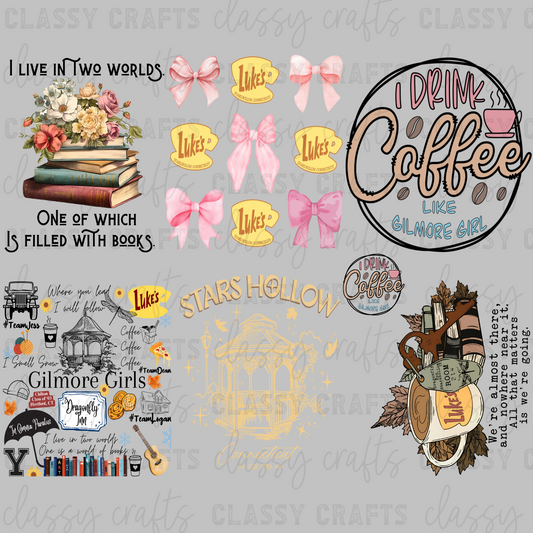 Gilmore Gals - 30x24 -PREMADE GANG SHEET