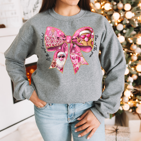 Ginger Pink Bow Transfer