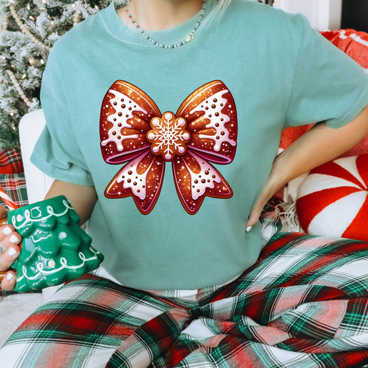 Gingerbread Bow Transfer