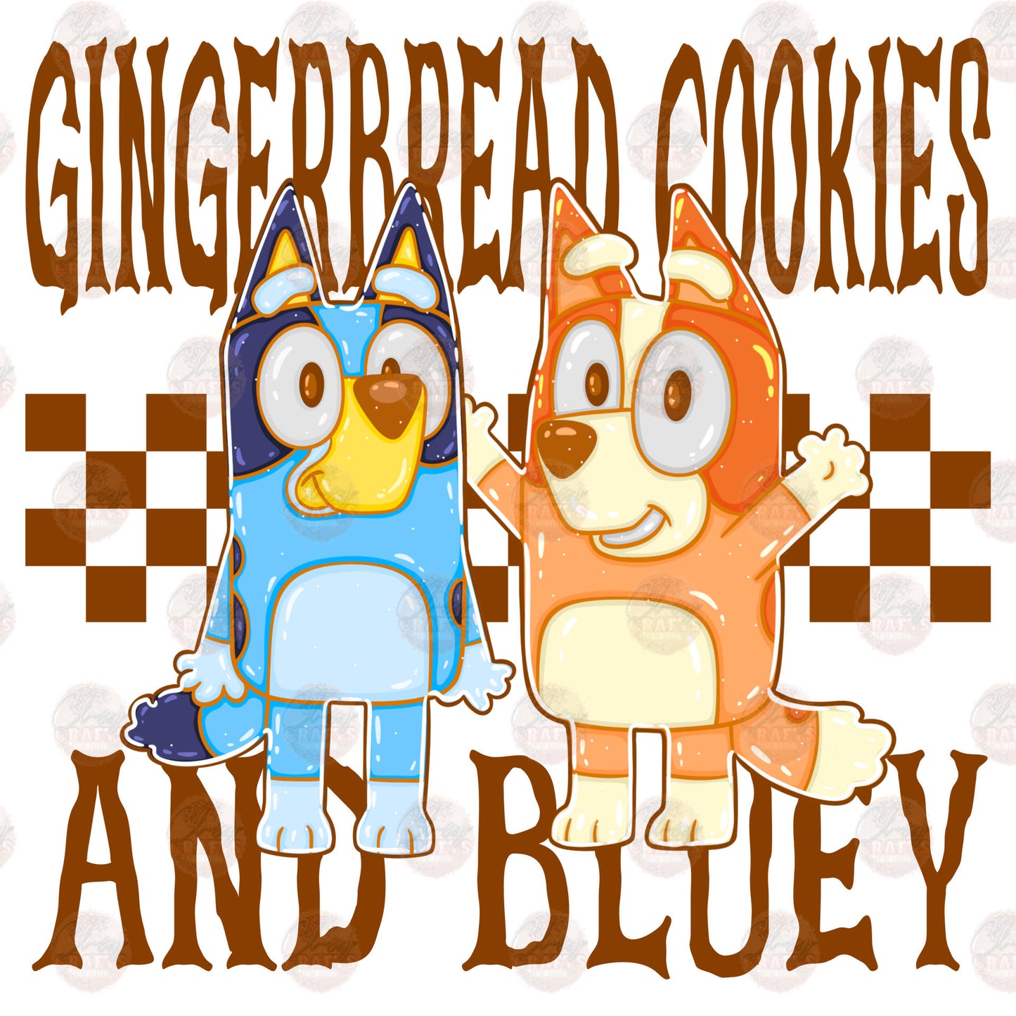 Gingerbread Cookie Pups - Sublimation Transfer