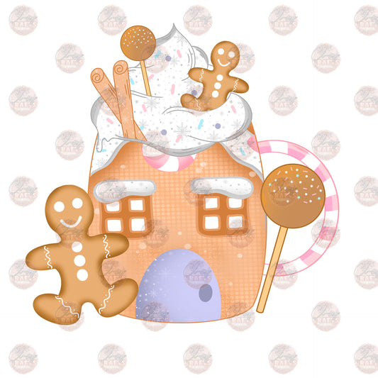 Gingerbread Hot Cocoa - Sublimation Transfer