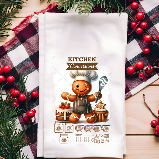 Gingerbread Kitchen Conversion 3 Tea Towel Transfer