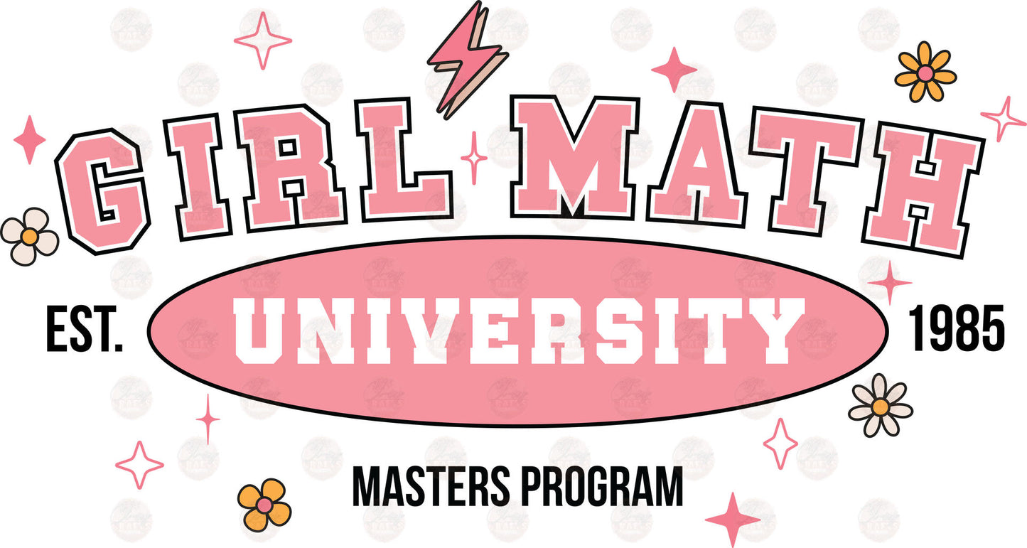 Girl Math University Transfer