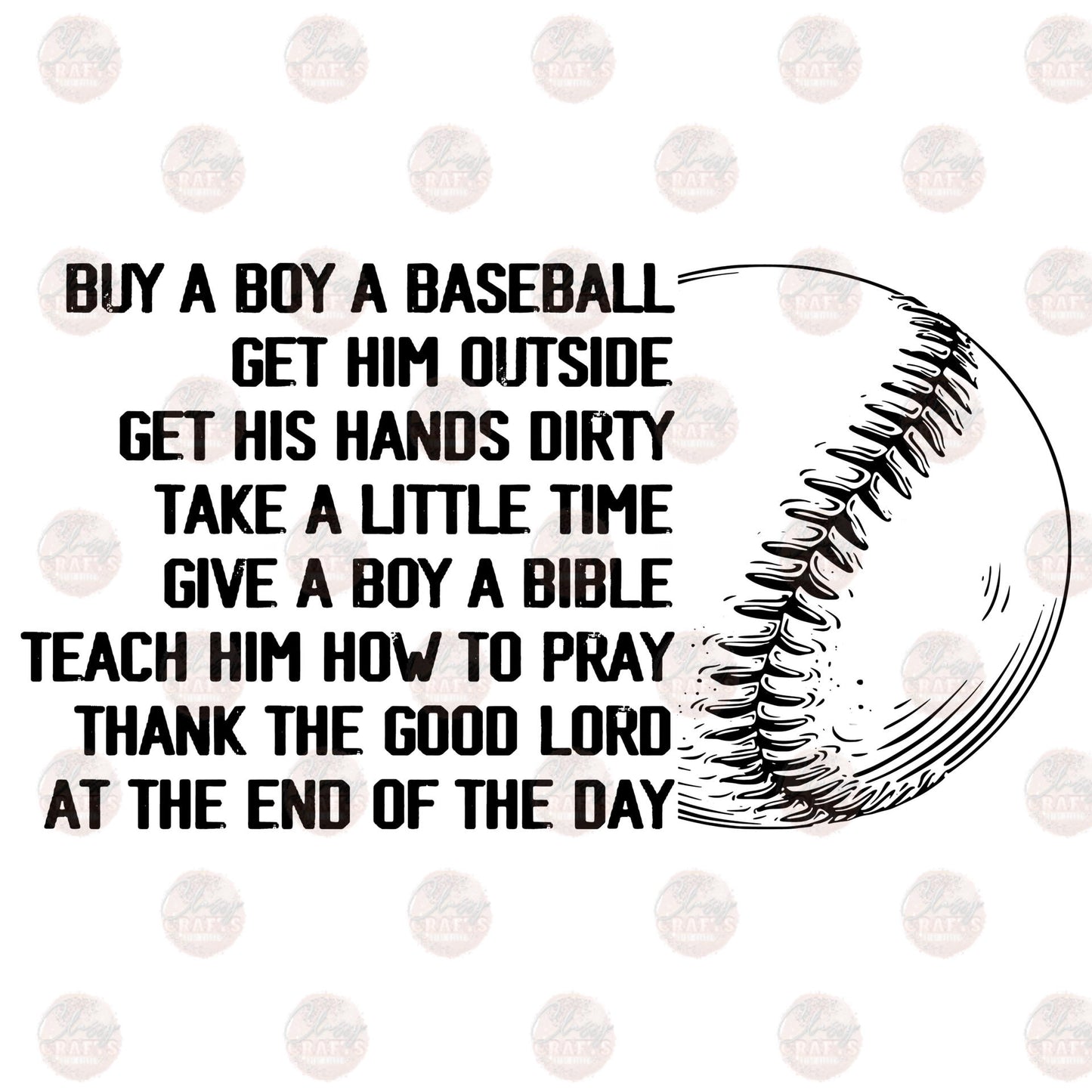 Give A Boy A Baseball Transfer